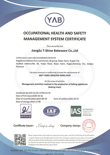 Occupational Health and Safety Management Systems (OHSMS) Certificate