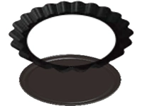 Round fluted pie pan